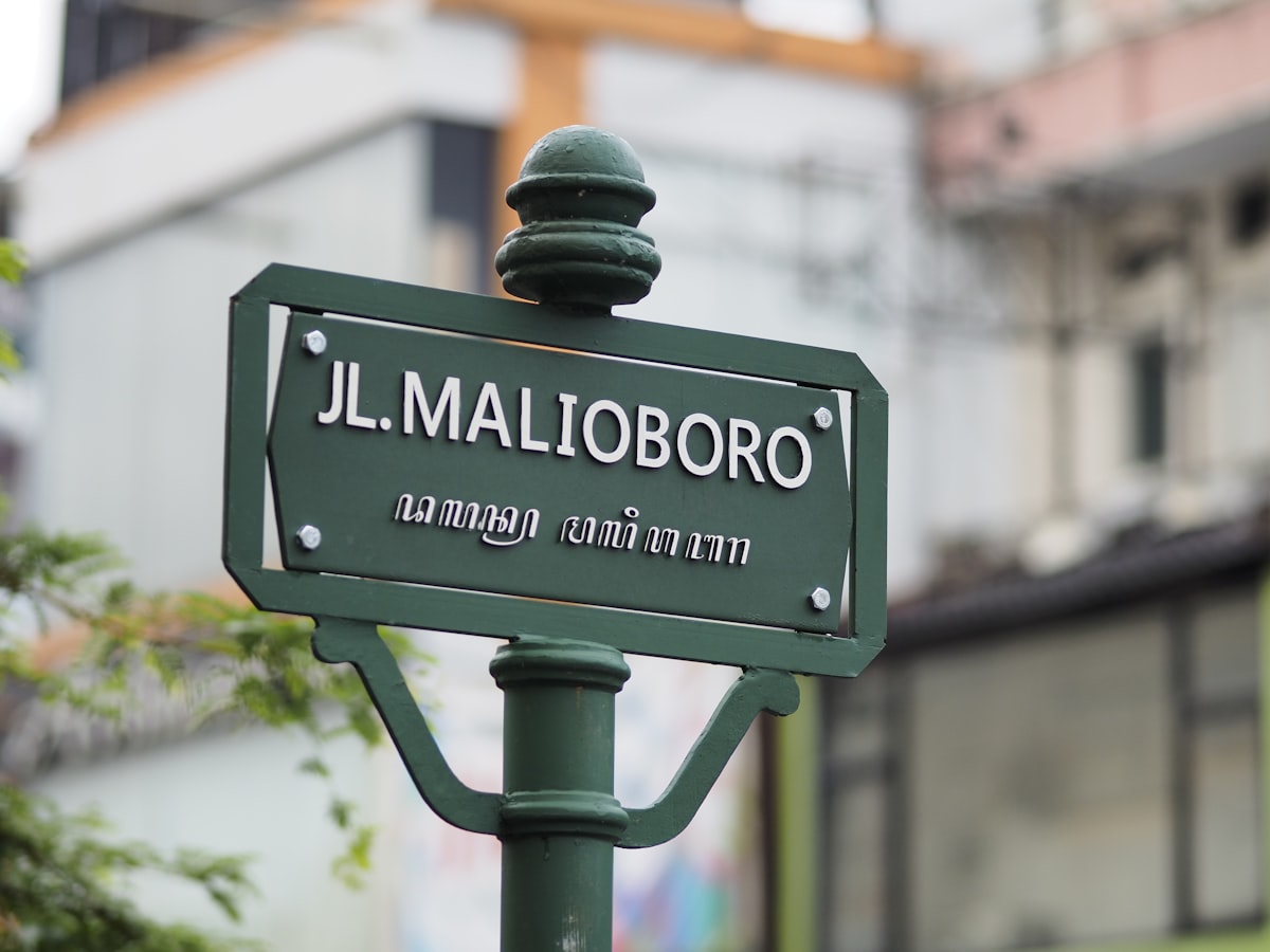 Suasana jalan Malioboro Yogyakarta